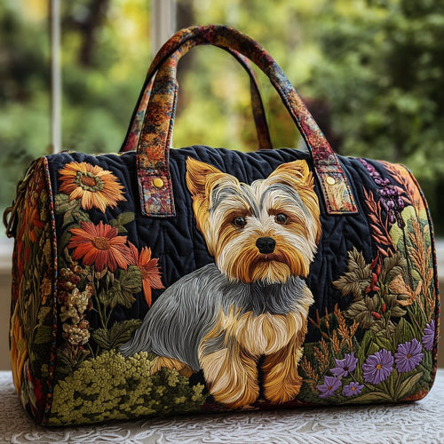 Yorkshire Terrier Quilted Duffle Bag