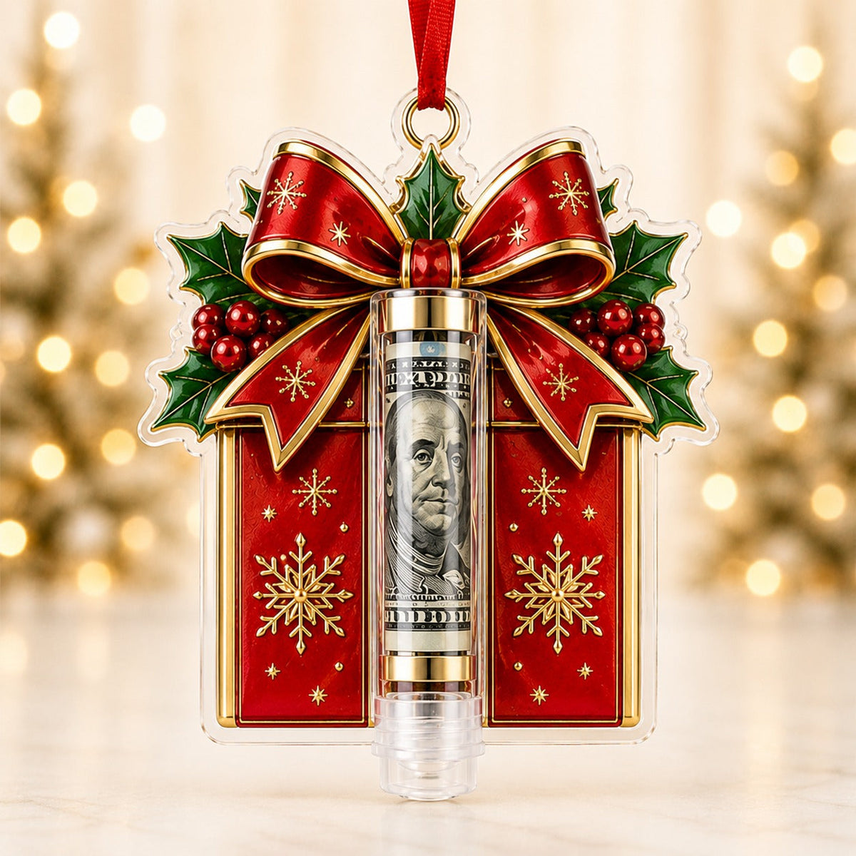 Gift Box Holder Cash Ornament