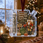 Nutcracker Fuel Can Cash Holder Christmas Ornament