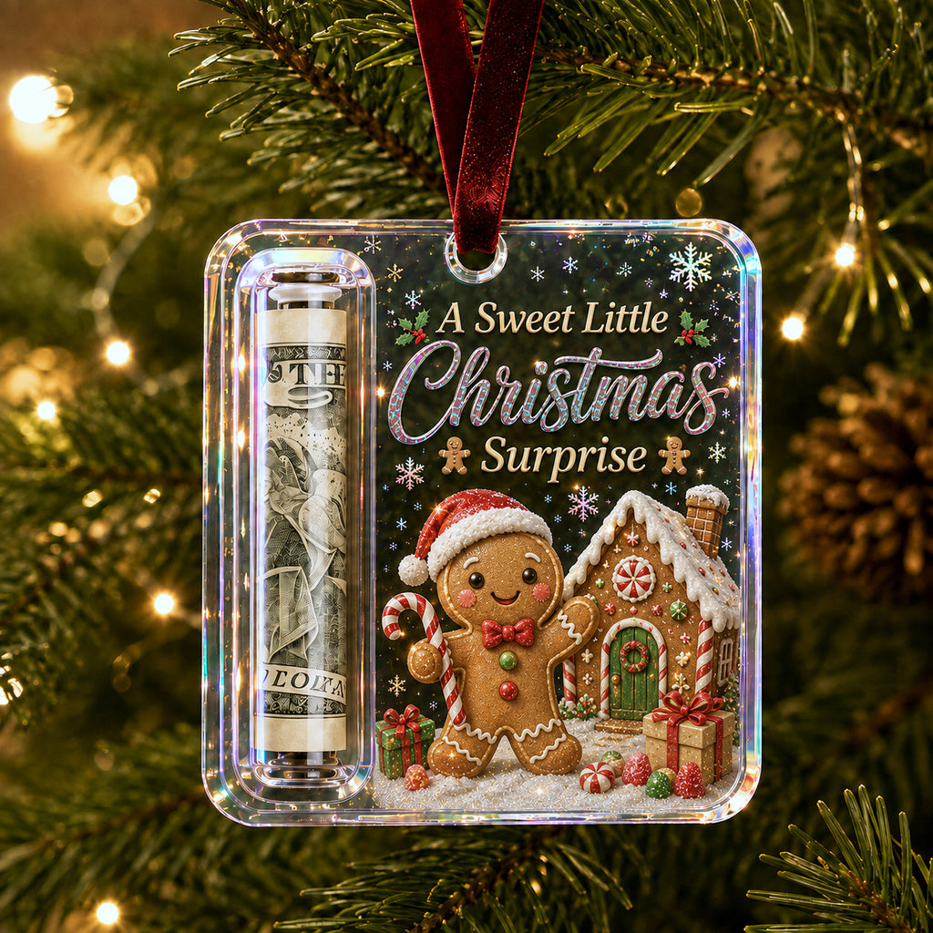 Gingerbread Classic Cash Holder Christmas Ornament