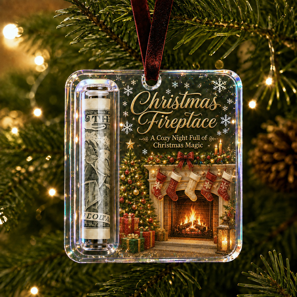 Fireplace Magic Classic Cash Holder Christmas Ornament