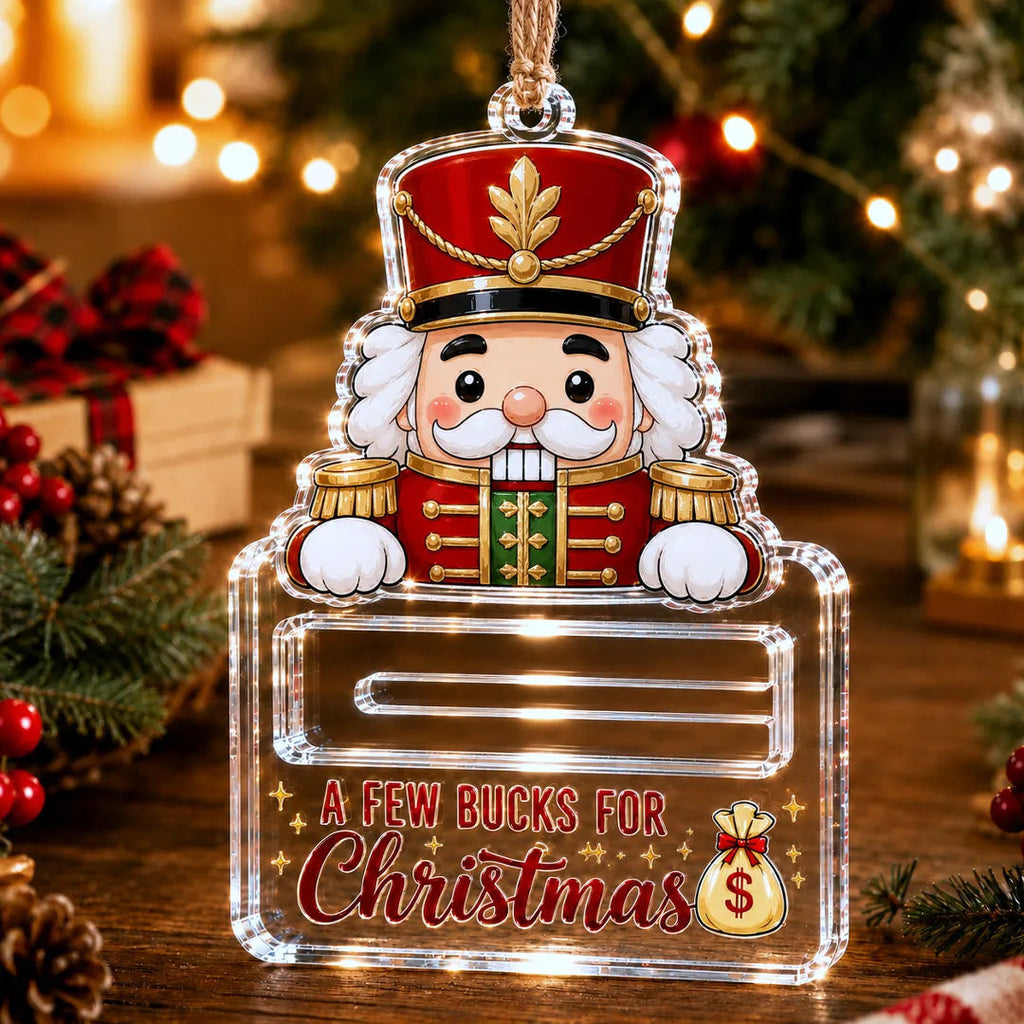 Nutcracker Cutie Cash Holder Christmas Ornament