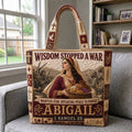 Abigail Wisdom 1 Samuel 25 Quilted Tote Bag printed quilted tote bag