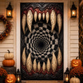 Abyss Fangs Quilted Door Cover printed quilted door curtain