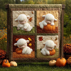 Acorn Snuggle Quilted Blanket printed blanket