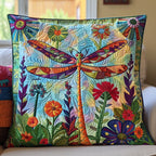 Aerial Grace Quilted Cushion Cover printed cushion cover