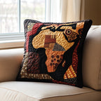 African Essence Quilted Cushion Cover printed cushion cover