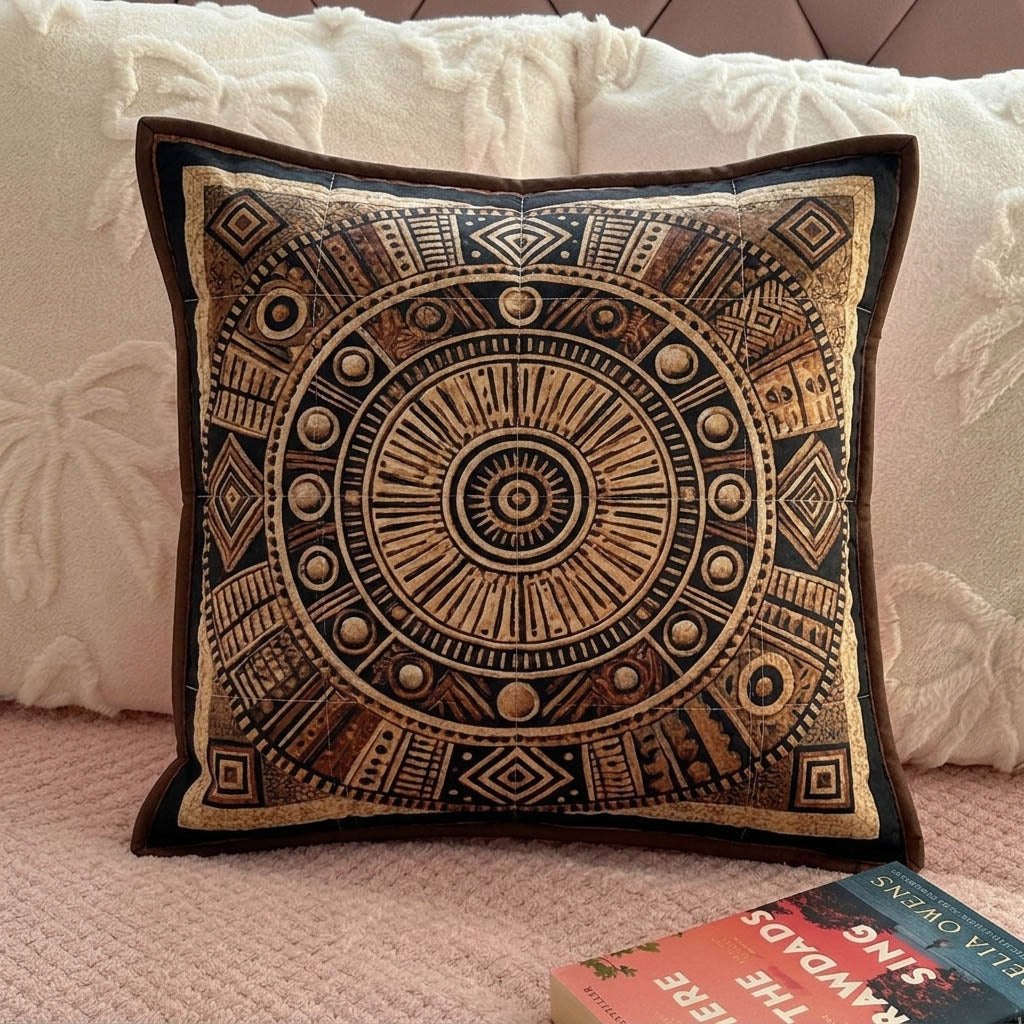 African Heritage Quilted Cushion Cover printed cushion cover