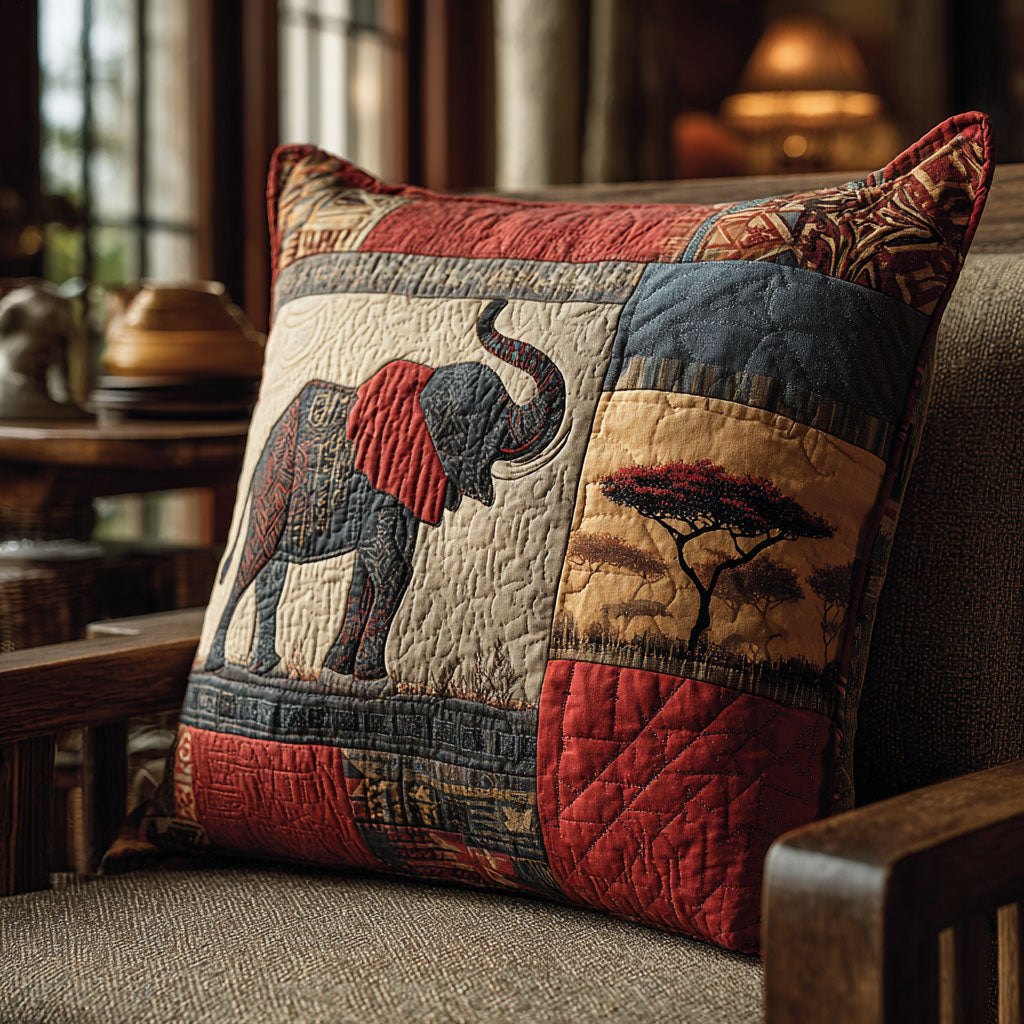 African Power Quilted Cushion Cover printed cushion cover