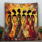 African Queenscape Quilted Blanket printed blanket