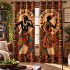 African Roots Quilted Door Curtain printed door curtain