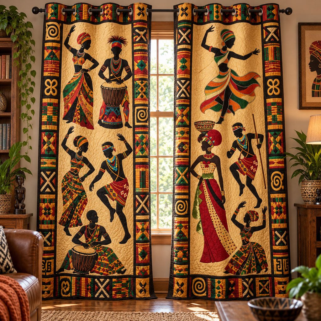 African Soul Quilted Door Curtain printed door curtain