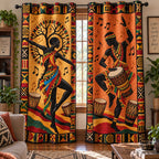 African Storyteller Quilted Door Curtain printed door curtain