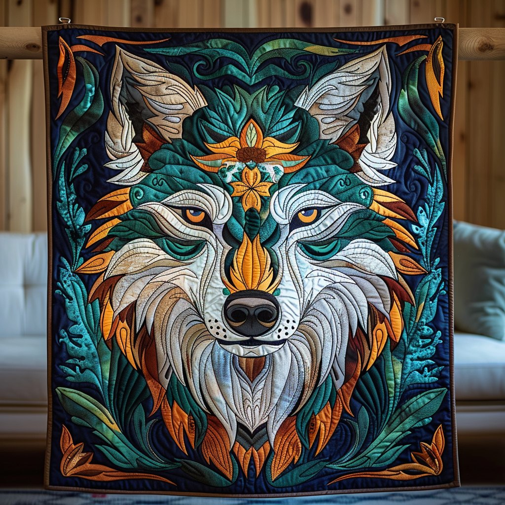 Alpha's Aura Quilted Blanket printed blanket