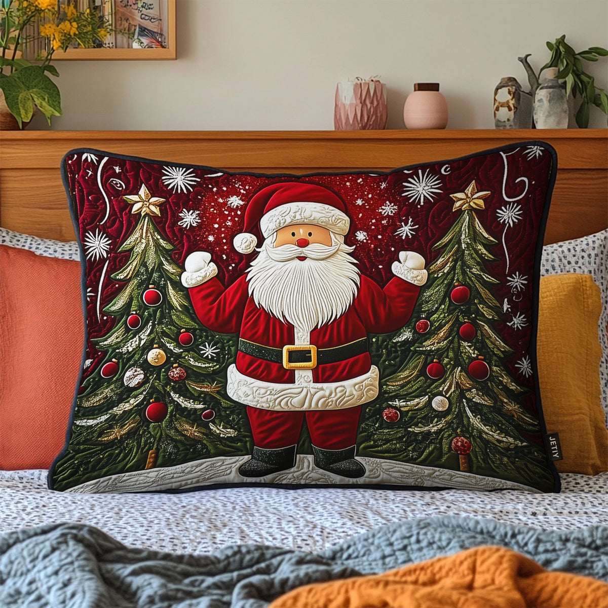 Alpine Glow Quilted Bedding Cushion Cover printed cushion cover