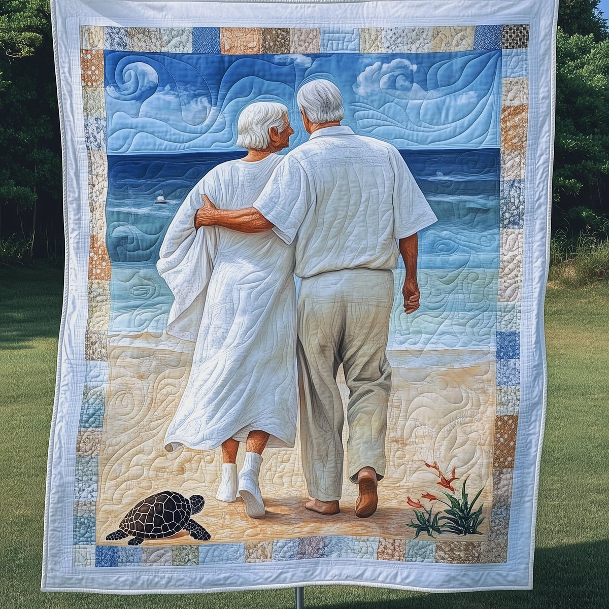 Always Together Couple Quilted Blanket printed blanket