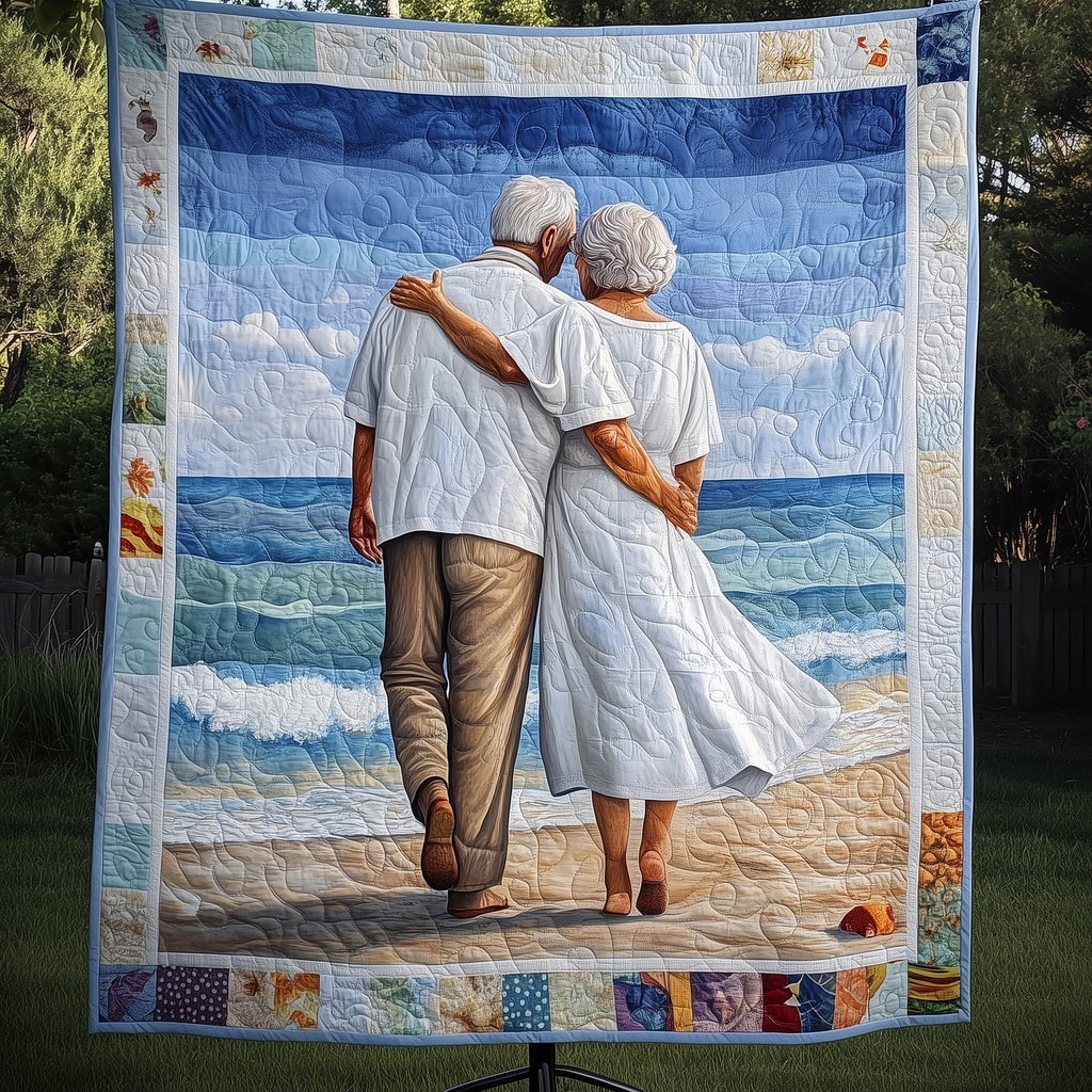 Always Together Couple Quilted Blanket printed blanket