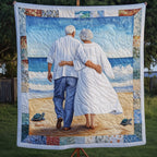 Always Together Couple Quilted Blanket printed blanket