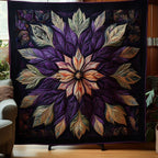 Amber Glow Quilted Blanket printed blanket