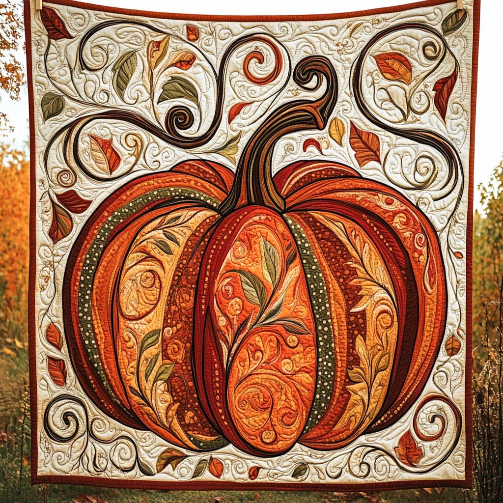 Amber Harvest Charm Quilted Blanket printed blanket