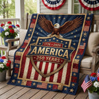 America Shield Quilted Blanket printed blanket