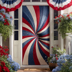American Abyss Compass Quilted Door Cover printed quilted door curtain
