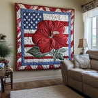 American Blossom Quilted Blanket printed blanket