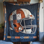 American Football Quilted Blanket printed blanket