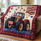 American Tractor Quilted Blanket printed blanket