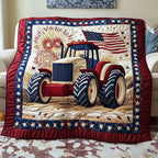 American Tractor Quilted Blanket printed blanket