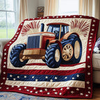 American Tractor Quilted Blanket printed blanket