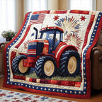 American Tractor Quilted Blanket printed blanket