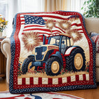 American Tractor Quilted Blanket printed blanket