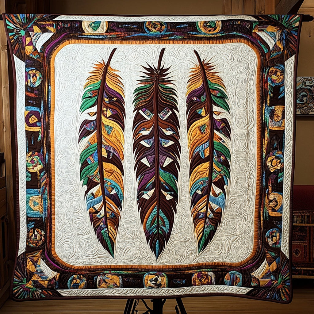 Ancestral Threads Quilted Blanket printed blanket