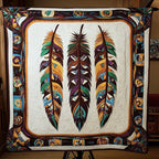 Ancestral Threads Quilted Blanket printed blanket
