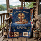 Anchor Fishing Grace Quilted Blanket printed blanket