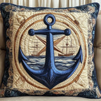 Anchor Life Quilted Cushion Cover printed cushion cover