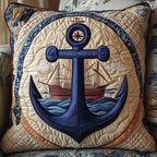 Anchor Life Quilted Cushion Cover printed cushion cover