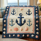 Anchor Quilted Blanket printed blanket