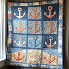 Anchor Quilted Blanket printed blanket