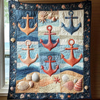 Anchor Quilted Blanket printed blanket