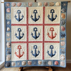 Anchor Quilted Blanket printed blanket