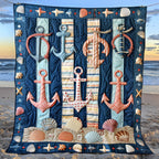 Anchored Bliss Quilted Blanket printed blanket