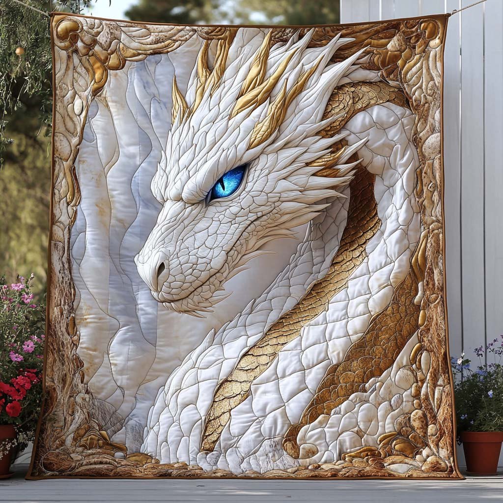 Ancient Flame Quilted Blanket printed blanket