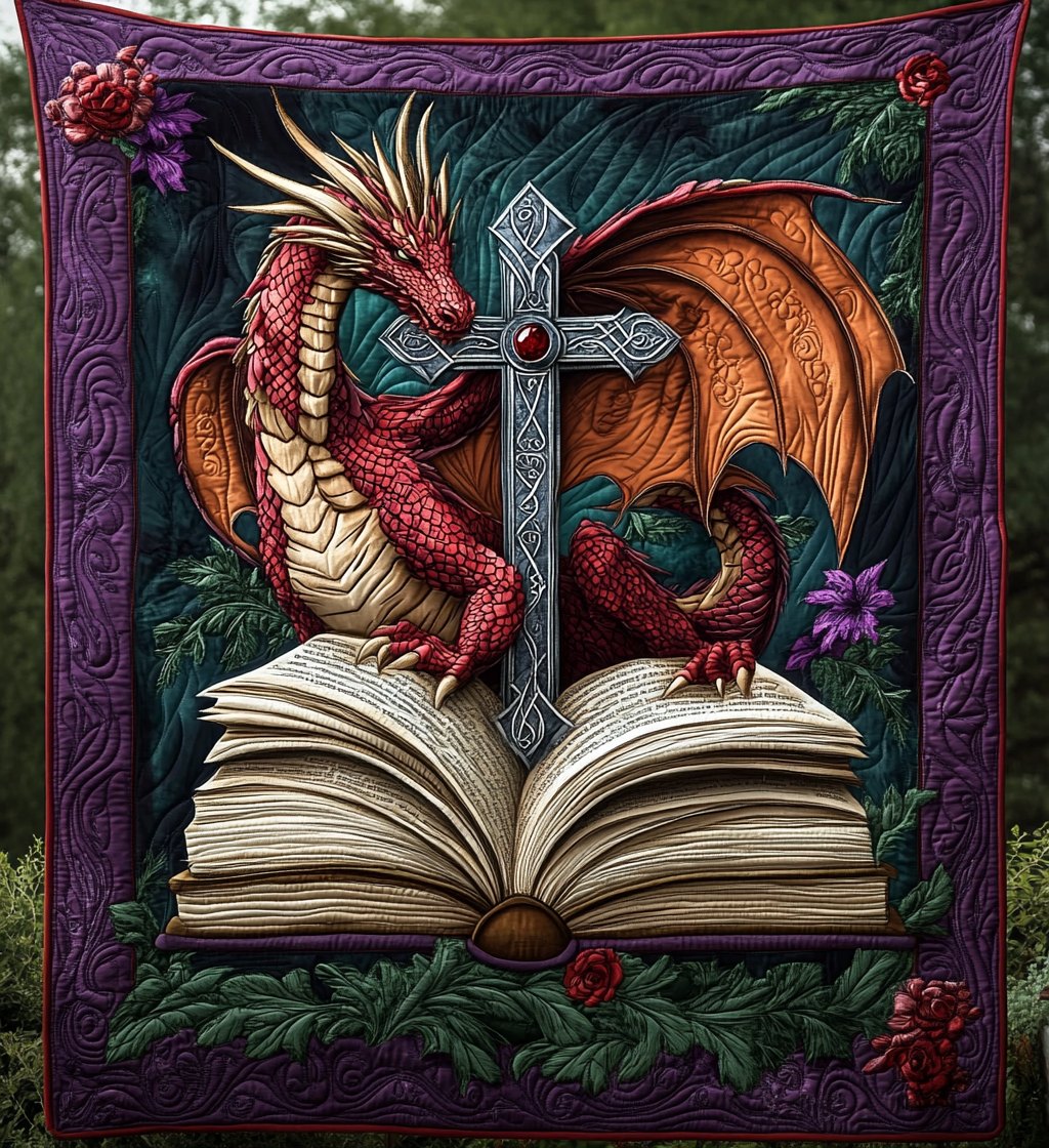 Ancient Majesty Quilted Blanket printed blanket