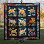 Ancient Voyager Quilted Blanket printed blanket