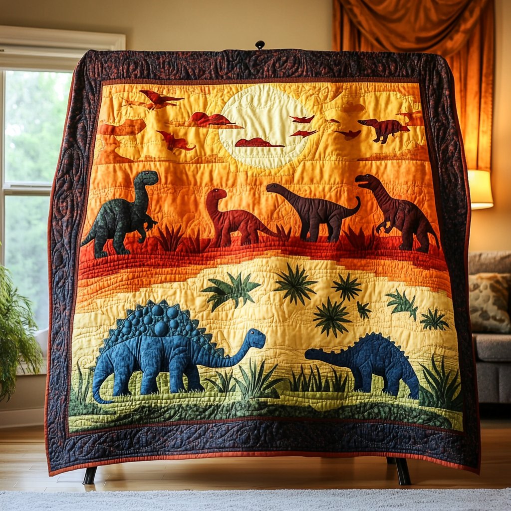 Ancient Warmth Quilted Blanket printed blanket
