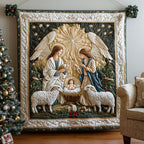 Angel Blessing Quilted Blanket printed blanket