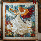 Angel of Light Quilted Blanket printed blanket