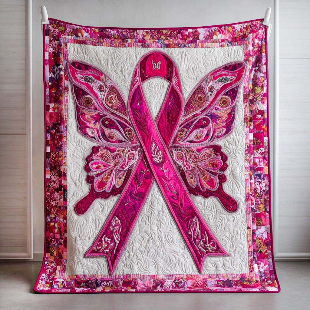 Angel Wings Quilted Blanket printed blanket